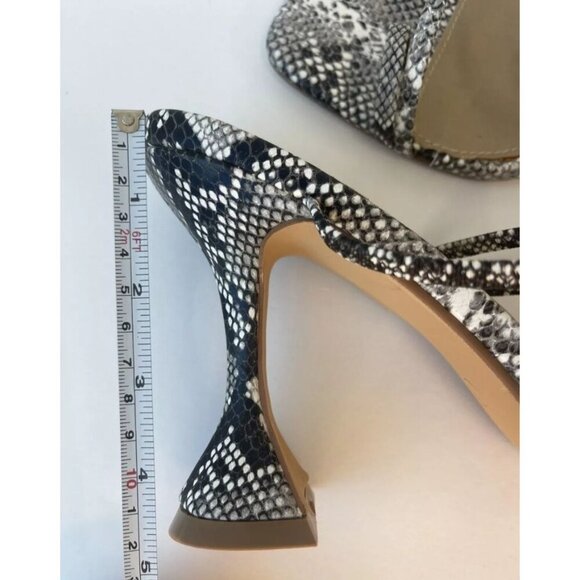 LEMONADE / Vanity / Snake Print / Strappy / Heeled Sandals 3.5" / Heel Elegant/ - Picture 7 of 9